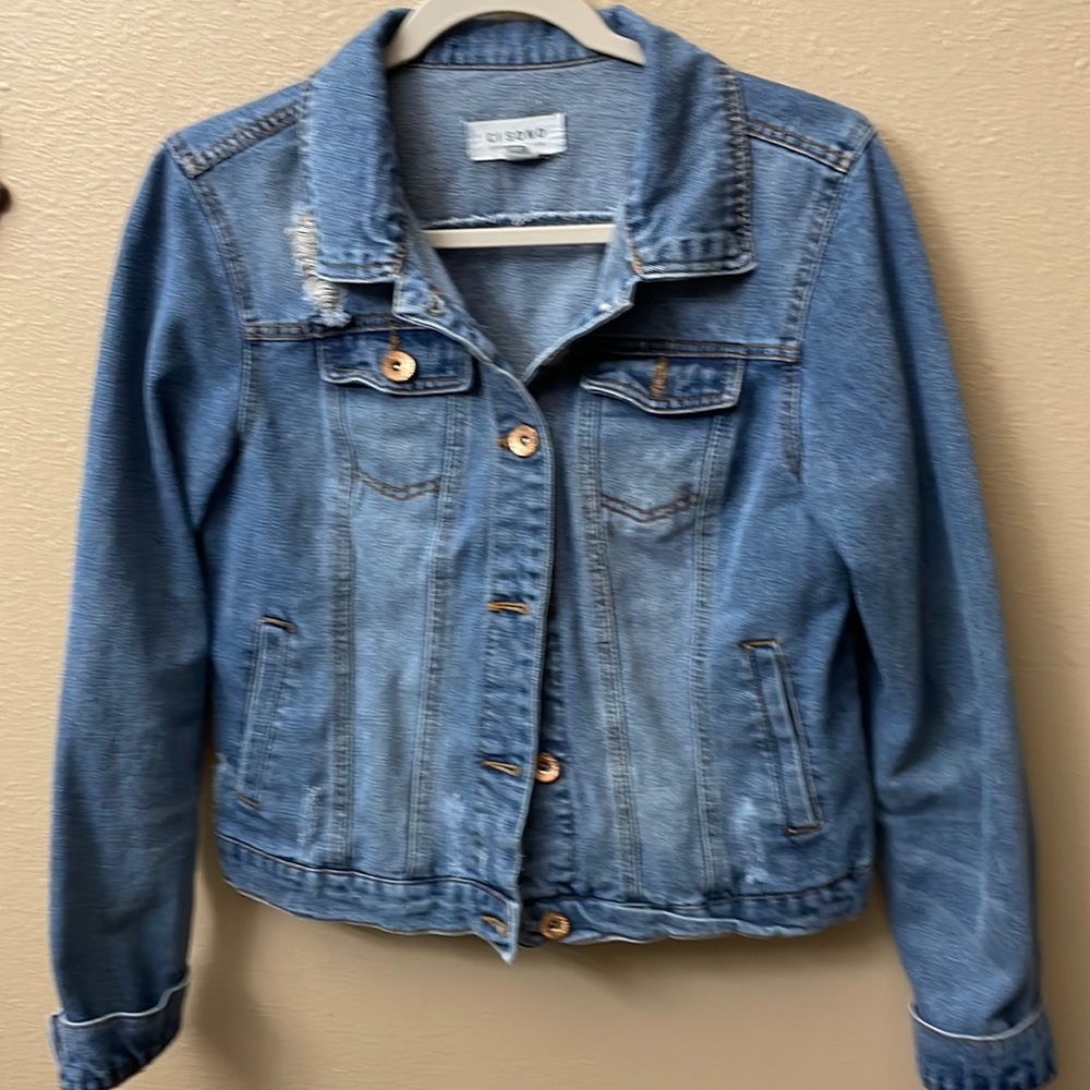 Juniors Jeans Jacket, size Large